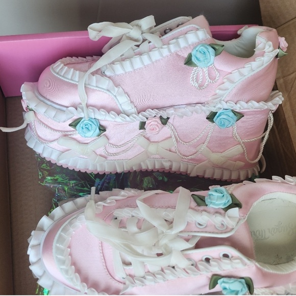 Sugar Thrillz Dolls Kill ‘Just Deserts’ Cake Shoes Sneakers Bag Purse SET NEW 9 - Picture 13 of 14